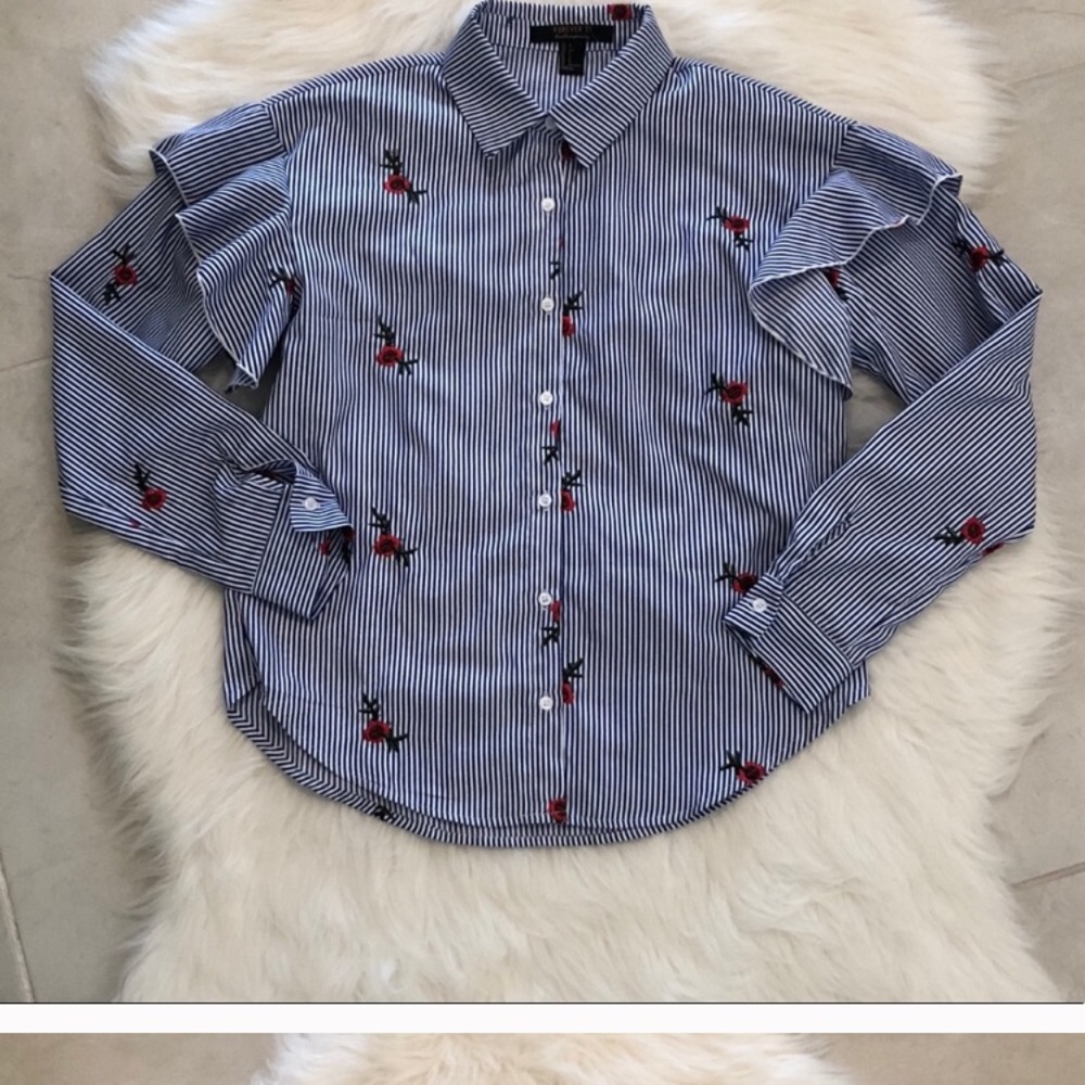 BUNDLE of 6 Pattern Blouses, size Petite Medium - Picture 6 of 8